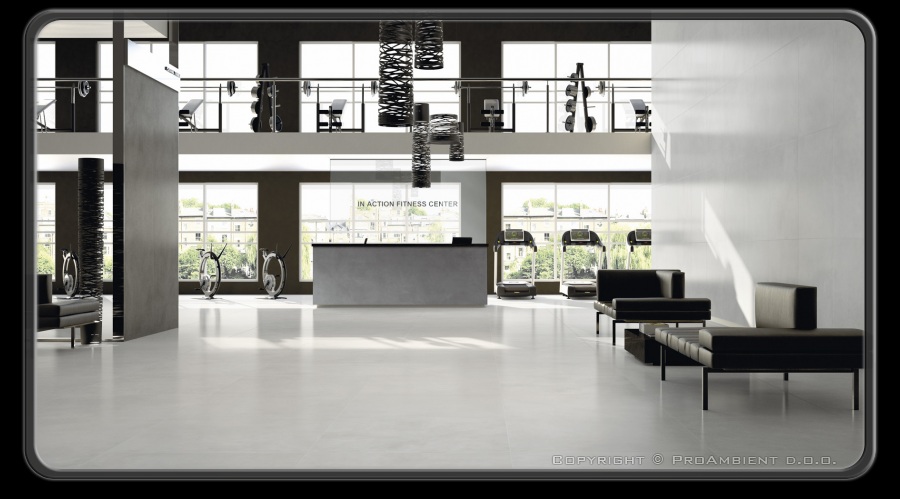 Fitness center s ploščico 