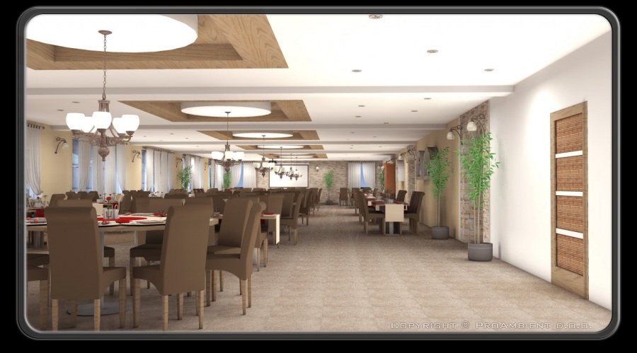 razsvetljava hotel bar vizualizacija