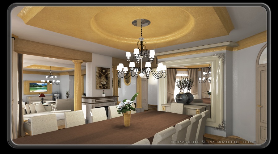Projektiranje notranje opreme - villa