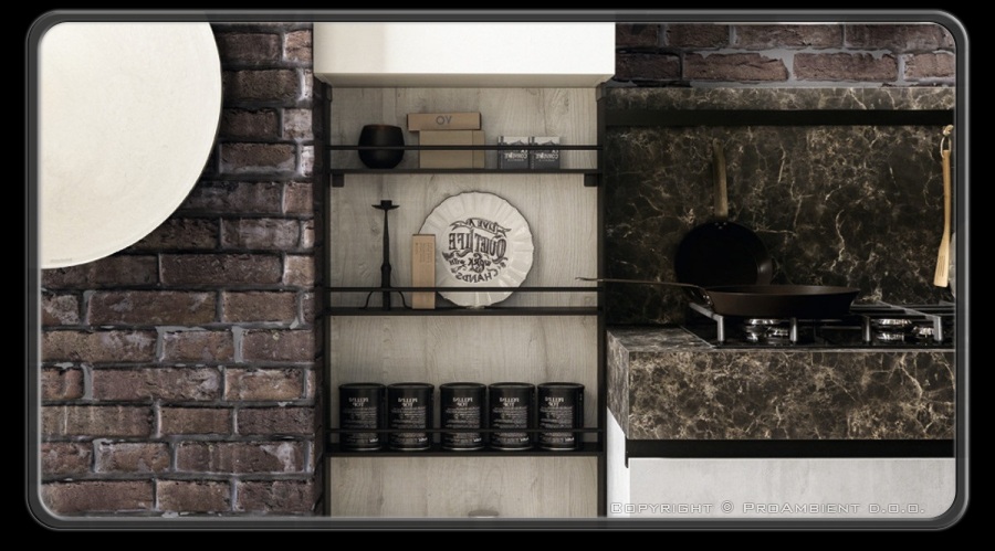 Notranja oprema - industrijski stil