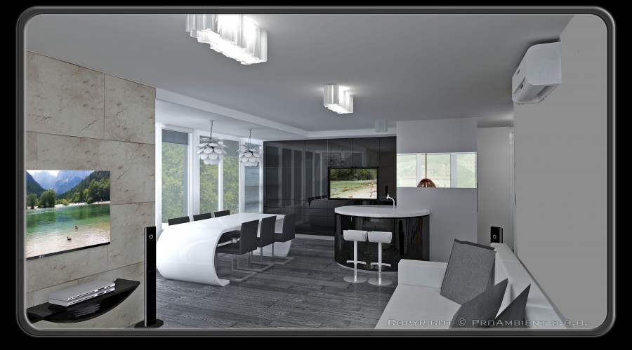 Vrhunska  vizualizacija notranje opreme