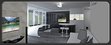 3D notranja arhitektura prestižno stanovanje