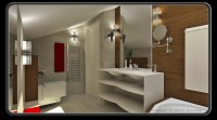 Hotelska kopalnica v mansardi hotela