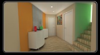 načrtovanje notranje opreme hiše, 3D render